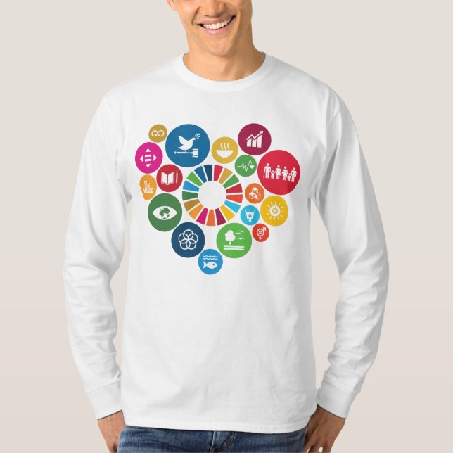 Camiseta Amo los Objetivos de Desarrollo Sostenible (Metas  (Anverso)