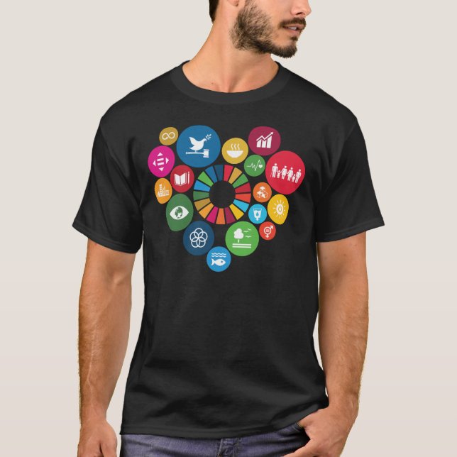 Camiseta Amo los Objetivos de Desarrollo Sostenible ODS 203 (Anverso)