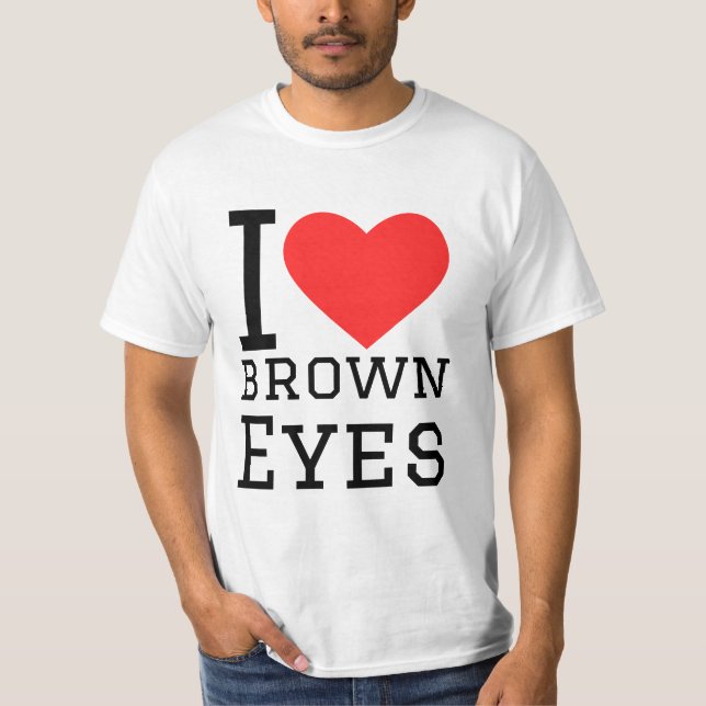 Camiseta Amo los ojos marrones (Anverso)
