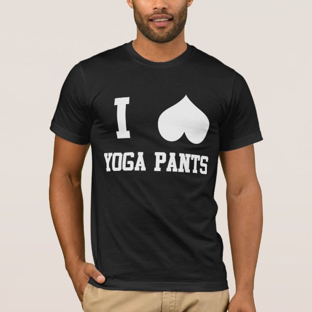 Camiseta Amo los pantalones de la yoga (Anverso)