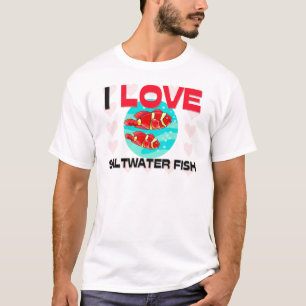 Camiseta Amo los peces de agua salada