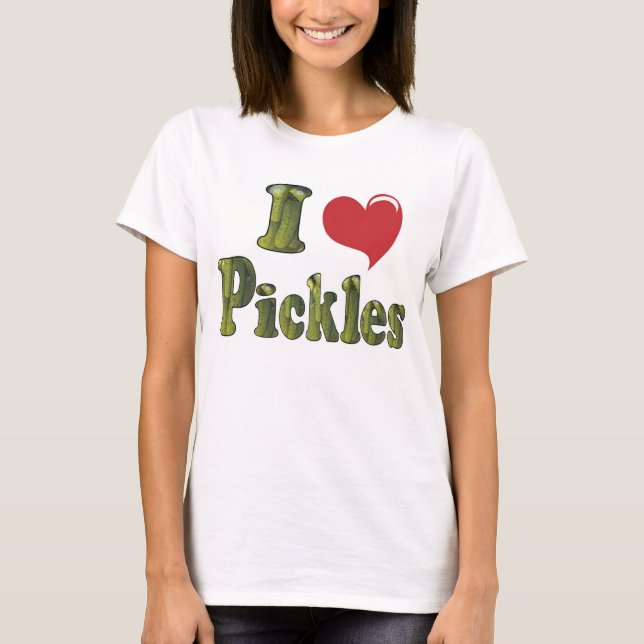 Camiseta Amo los pepinillos (Anverso)