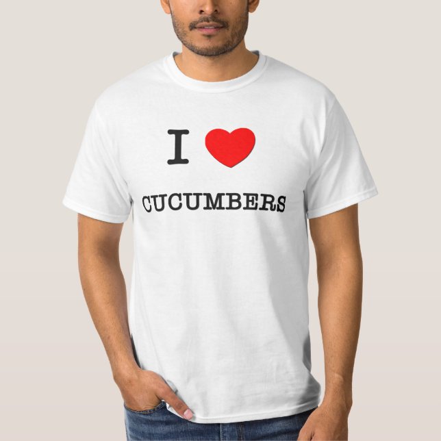 Camiseta Amo los PEPINOS (la comida) (Anverso)