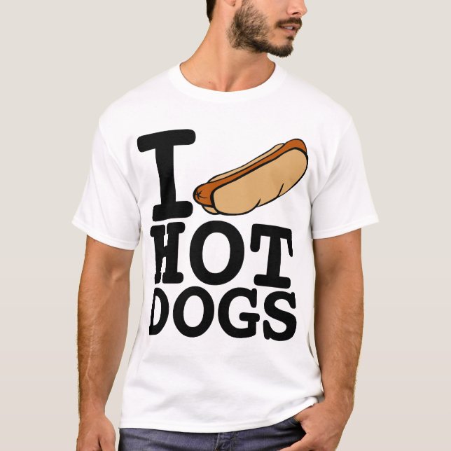 CAMISETA AMO LOS PERRITOS CALIENTES (Anverso)