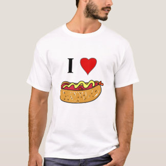 Camiseta Amo los perritos calientes