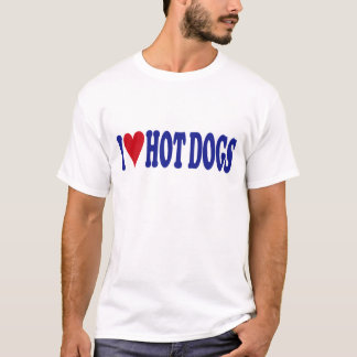 Camiseta Amo los perritos calientes
