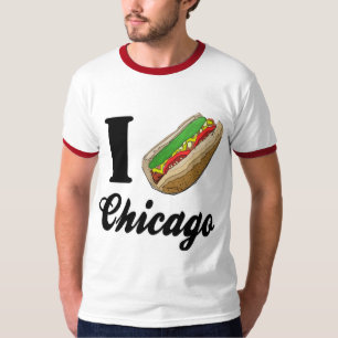 Camiseta Amo los perritos calientes de Chicago
