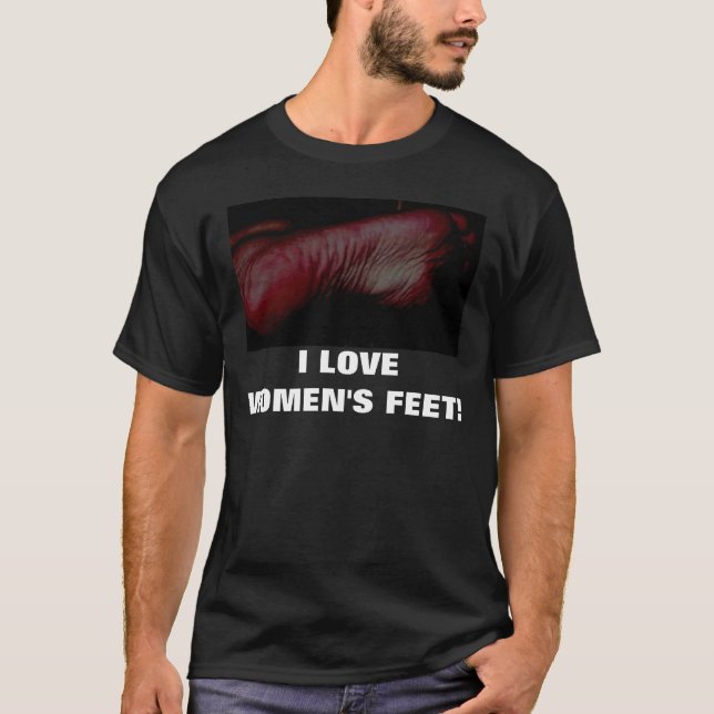 CAMISETA ¡AMO LOS PIES DE LAS MUJERES! (Anverso)
