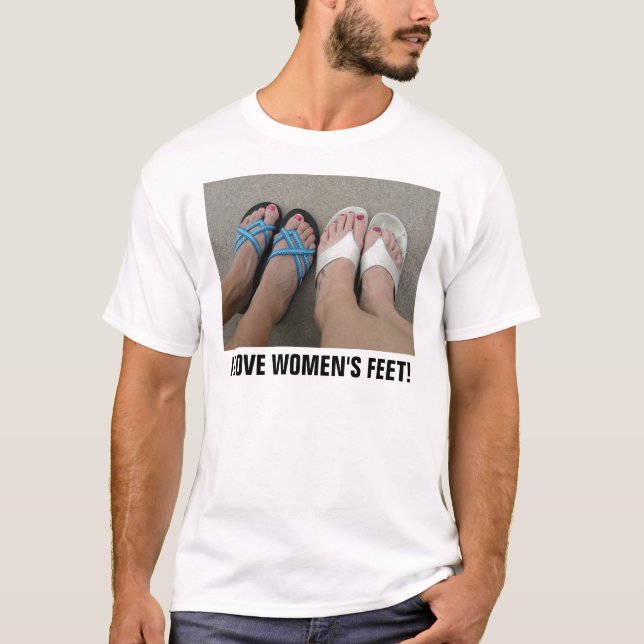CAMISETA AMO LOS PIES DE LAS MUJERES (Anverso)