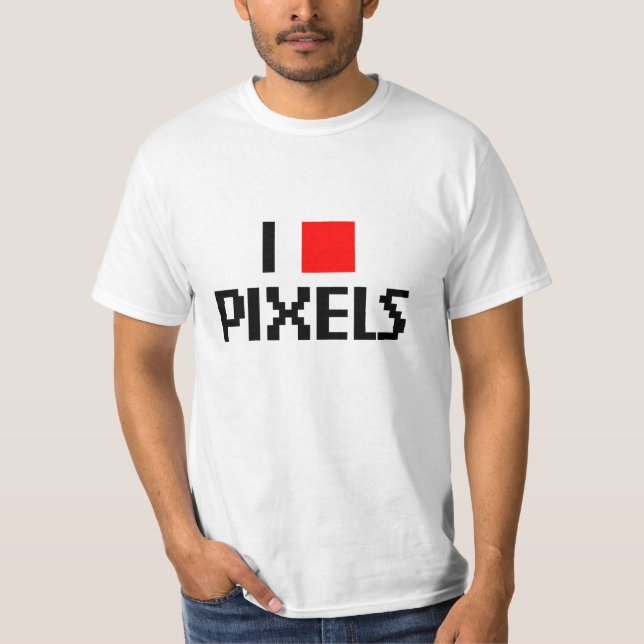 Camiseta Amo los pixeles (Anverso)