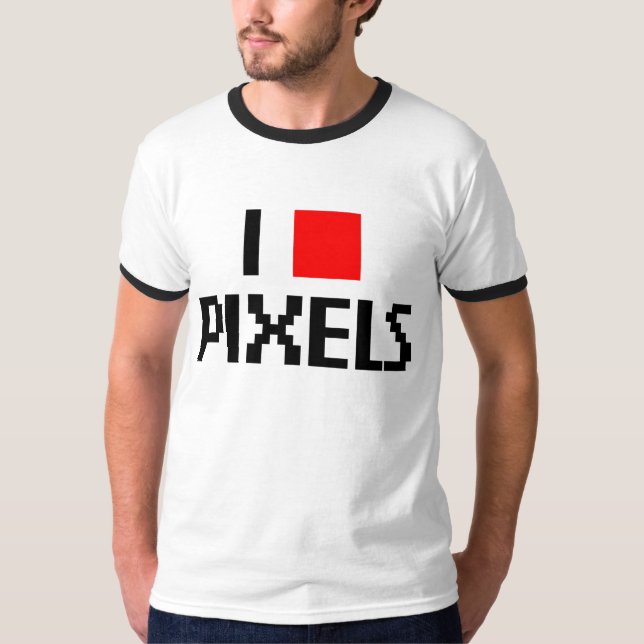 Camiseta Amo los pixeles (Anverso)