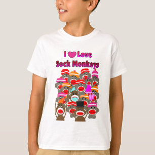 Camiseta "AMO los regalos de los MONOS del CALCETÍN "