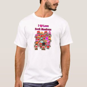 Camiseta "AMO los regalos de los MONOS del CALCETÍN   "