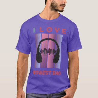 Camiseta Amo los regalos de Midwest Emo para amantes de la 