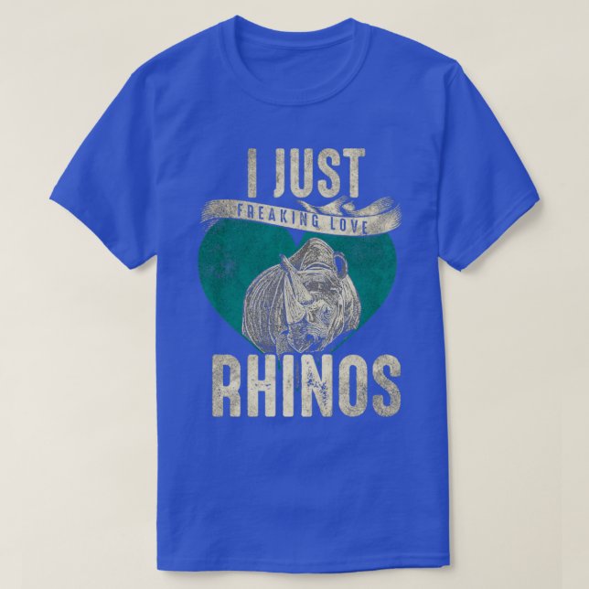 Camiseta Amo los rinocerontes (Diseño del anverso)