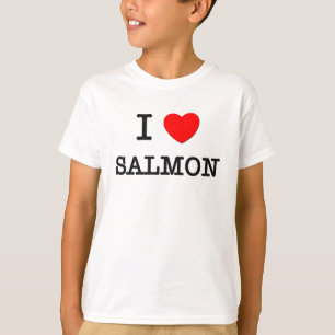 Camiseta Amo los SALMONES (la comida)