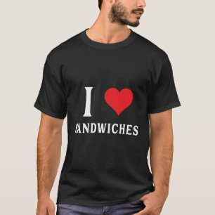 Camiseta Amo los sándwiches Él