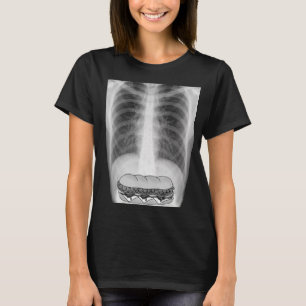 Camiseta Amo los sándwiches que X Ray demuestra