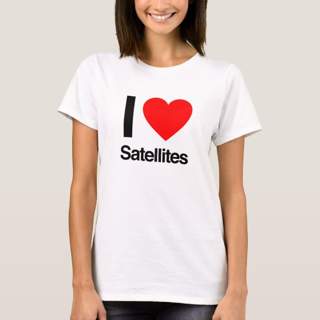 Camiseta amo los satélites (Anverso)