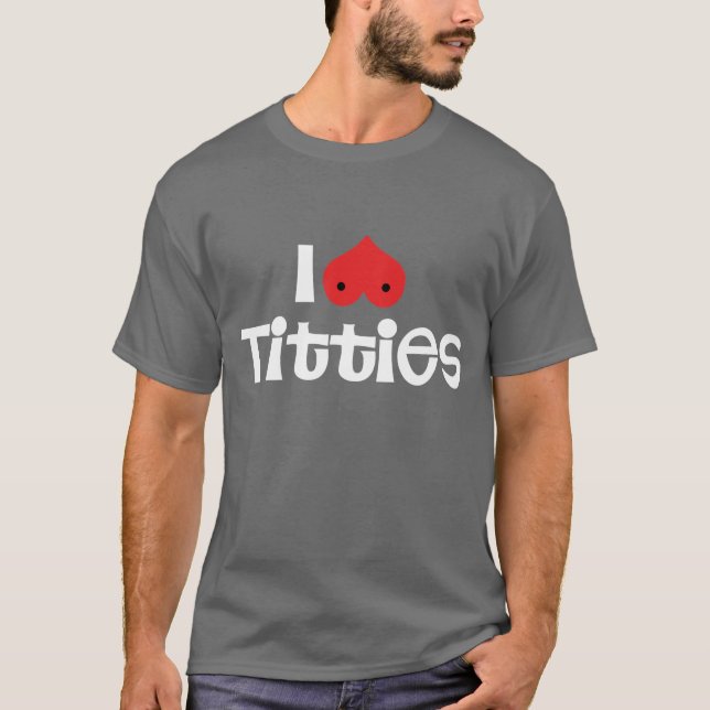 Camiseta Amo los senos (Anverso)