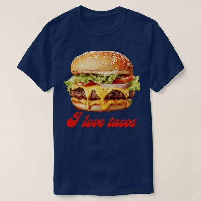 Camiseta Amo Los Tacos (Diseño del anverso)