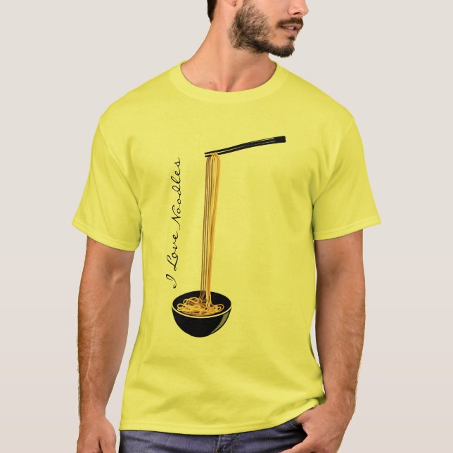 Camiseta Amo los tallarines (Anverso)