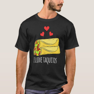 Camiseta Amo Los Taquitos Para Los Fans De La Comida Mexica