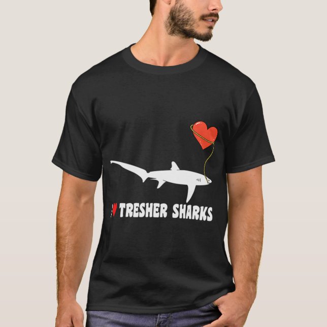 Camiseta Amo los tiburones zorro (Anverso)