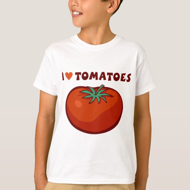 Camiseta Amo los tomates (Anverso)