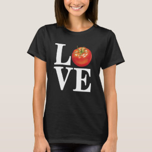 Camiseta Amo los Tomates Granjero Divertido Jardinería L