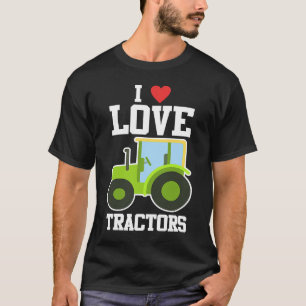 Camiseta Amo Los Tractores Niños Pequeños Agricultores