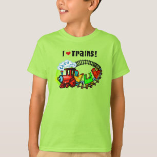 Camiseta Amo los trenes