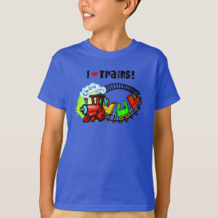 Camiseta Amo los trenes