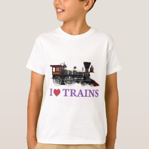 Camiseta Amo los trenes
