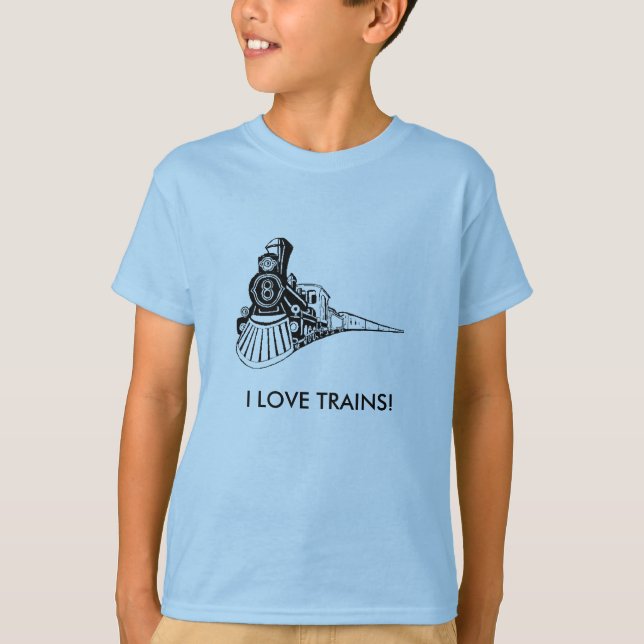 CAMISETA ¡AMO LOS TRENES! (Anverso)