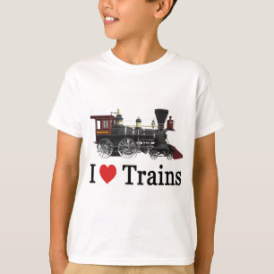 Camiseta Amo los trenes