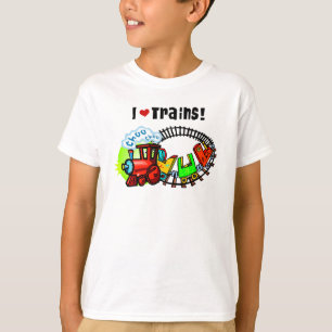 Camiseta Amo los trenes