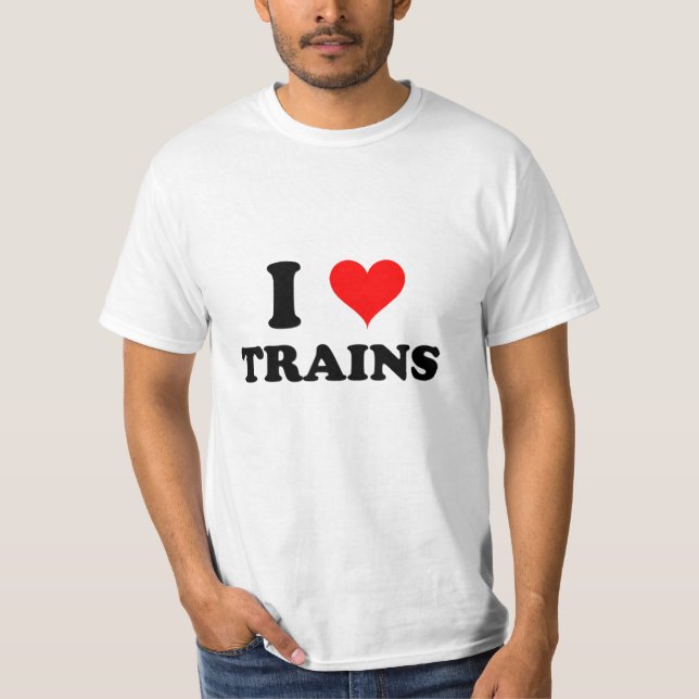 Camiseta Amo los trenes (Anverso)