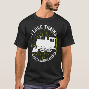 Camiseta Amo Los Trenes Sin Explicación