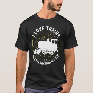 Camiseta Amo Los Trenes Sin Explicación