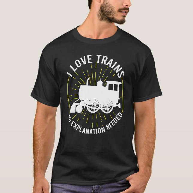 Camiseta Amo Los Trenes Sin Explicación (Anverso)
