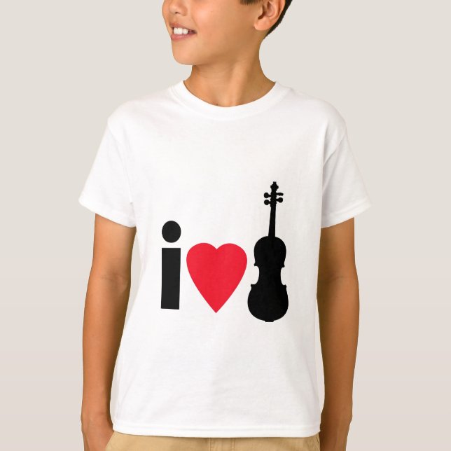 Camiseta Amo los violines (Anverso)