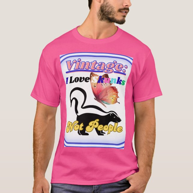 Camiseta Amo los zorrillos, no la gente (Anverso)
