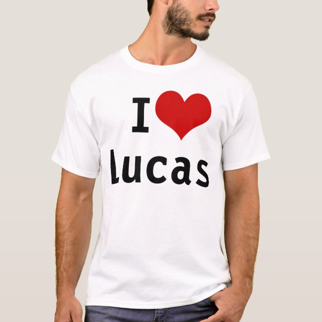 Camiseta Amo Lucas (Anverso)