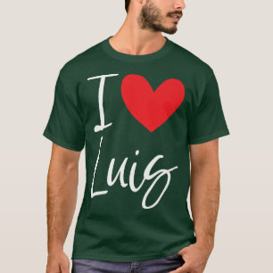 Camiseta Amo Luis Nombre Hombre Personalizado BFF Amigo H