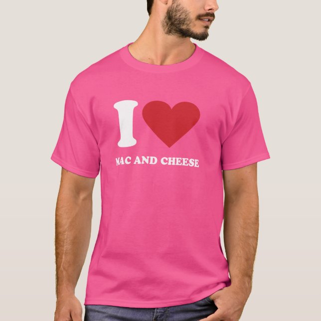 Camiseta Amo MAC Y QUESO I Corazón MAC Y QUESO (Anverso)