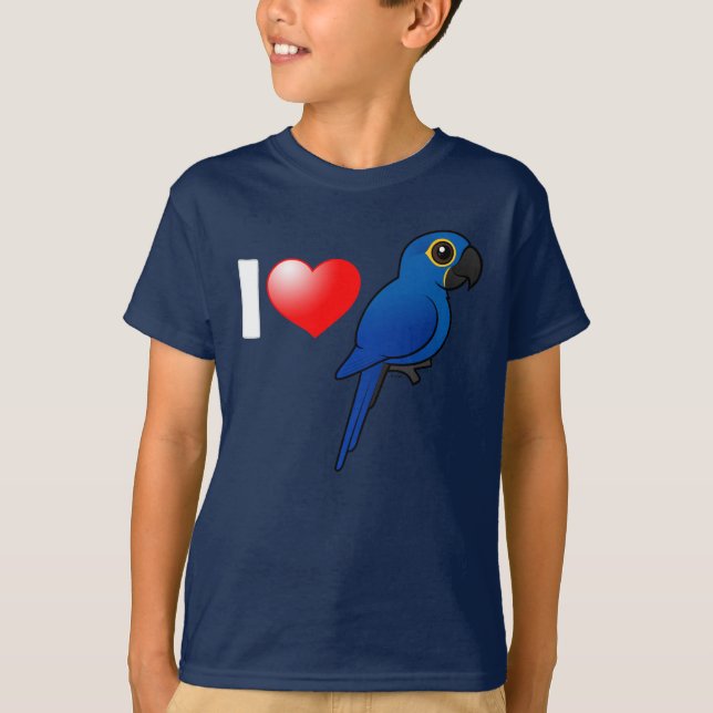 Camiseta Amo Macaws del jacinto (Anverso)