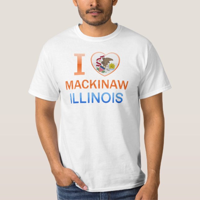 Camiseta Amo Mackinaw, IL (Anverso)