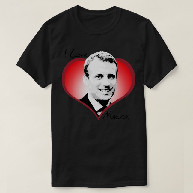 Camiseta Amo Macron (Diseño del anverso)