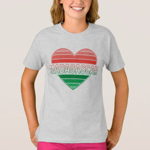 Camiseta Amo Madagascar, corazón malgache